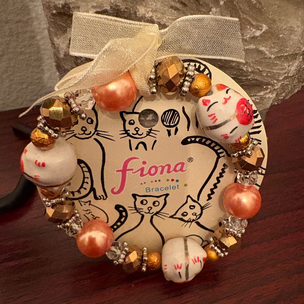 Fiona Cat Charm Bracelet